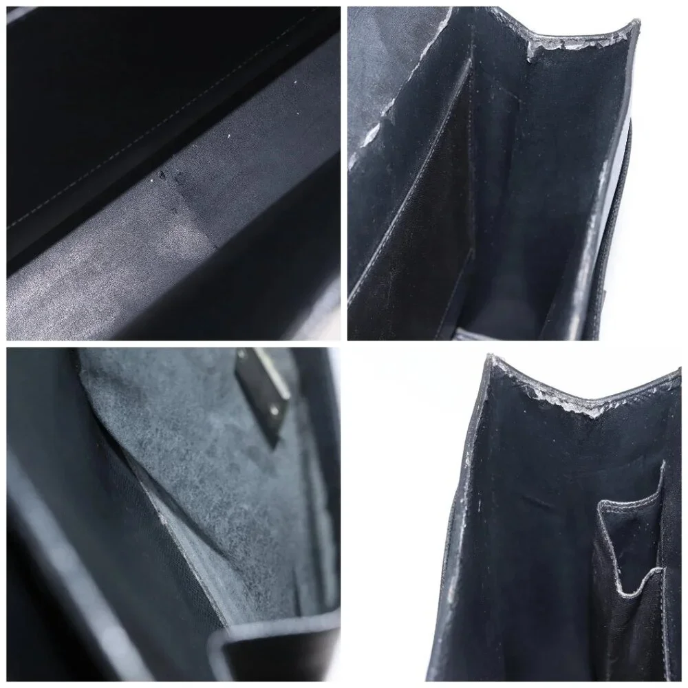 LOUIS VUITTON Taiga Serviette Kazan Business Bag Ardoise
